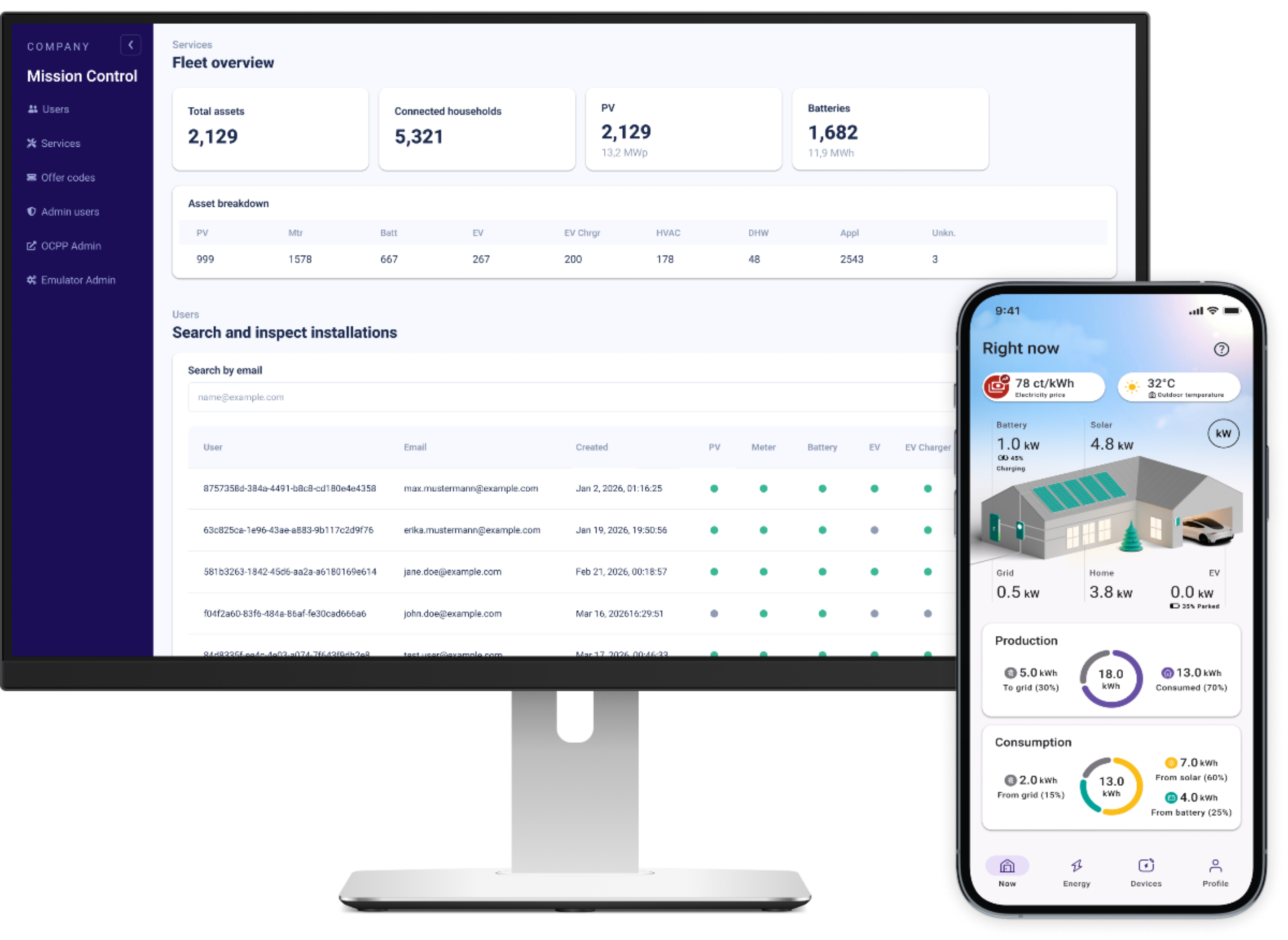 Autopilot app and Mission Control fleet management dashboard